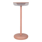 Noteloze tabletlicht "PASI" voor buiten en binnen, gemaakt van metaal en plastic in roze, dimbaar, met aanraking en geheugenfunctie, ca. 26 cm hoog