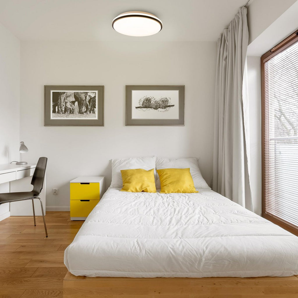 Näve Irvine LED Plafondlamp Wit Ø30,5cm
