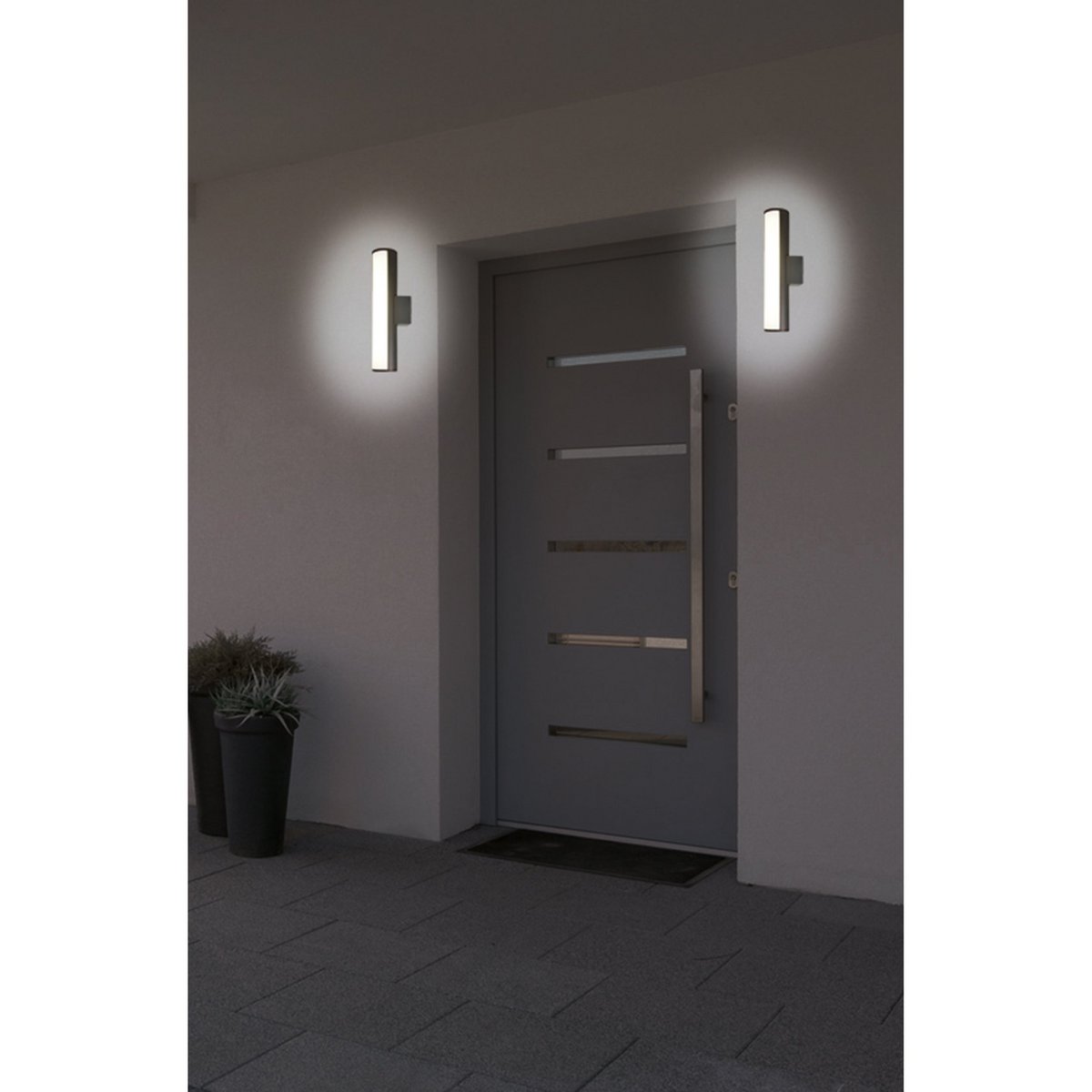 Näve Flair LED Wandlamp 30cm Grijs