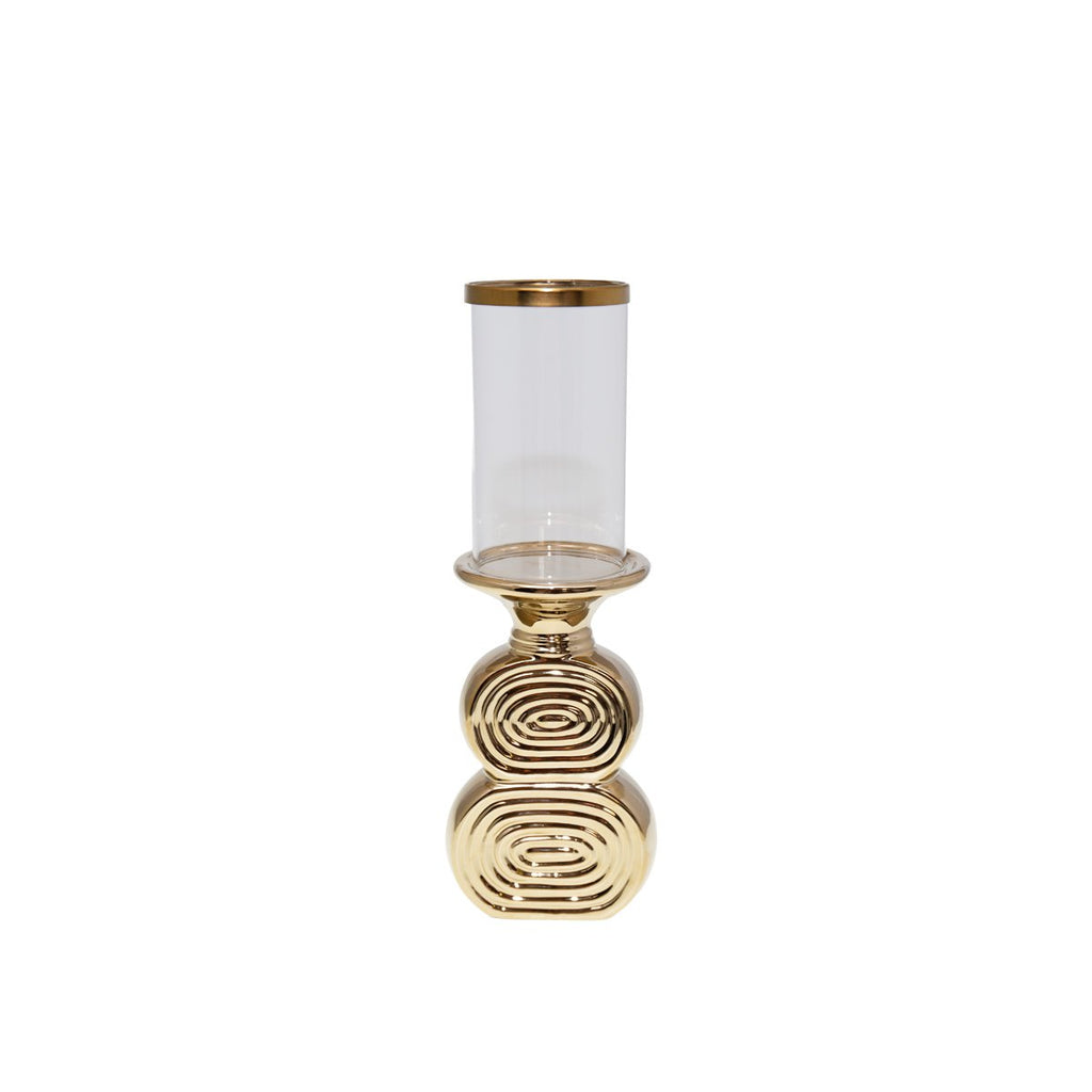 Gouden Fotofoor Spiral - Elegant 11x10x33cm