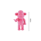 Legende Aap Beelden - Roze - 11x7x19cm Polyresin