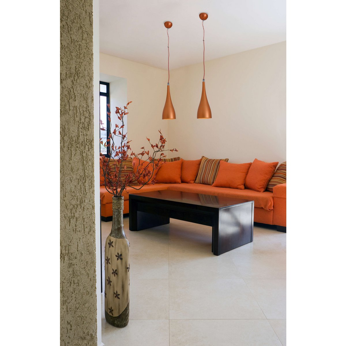 LED Hanglamp Lima - Zwart 150cm