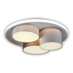 3-geleide plafondlicht Eppan Ø 56 cm grijs