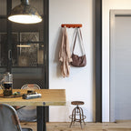 Gorillz Industriële Wandkapstok Rounded Four - Rood met 4 Haken