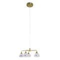 Näve Varna LED-Hanglamp 5-Flamm 50cm Messing
