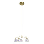 Näve Varna LED-Hanglamp 5-Flamm 50cm Messing