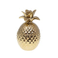 Decoratieve Ananasdoos Keramiek Goud 13x13x22cm