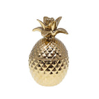 Decoratieve Ananasdoos Keramiek Goud 13x13x22cm