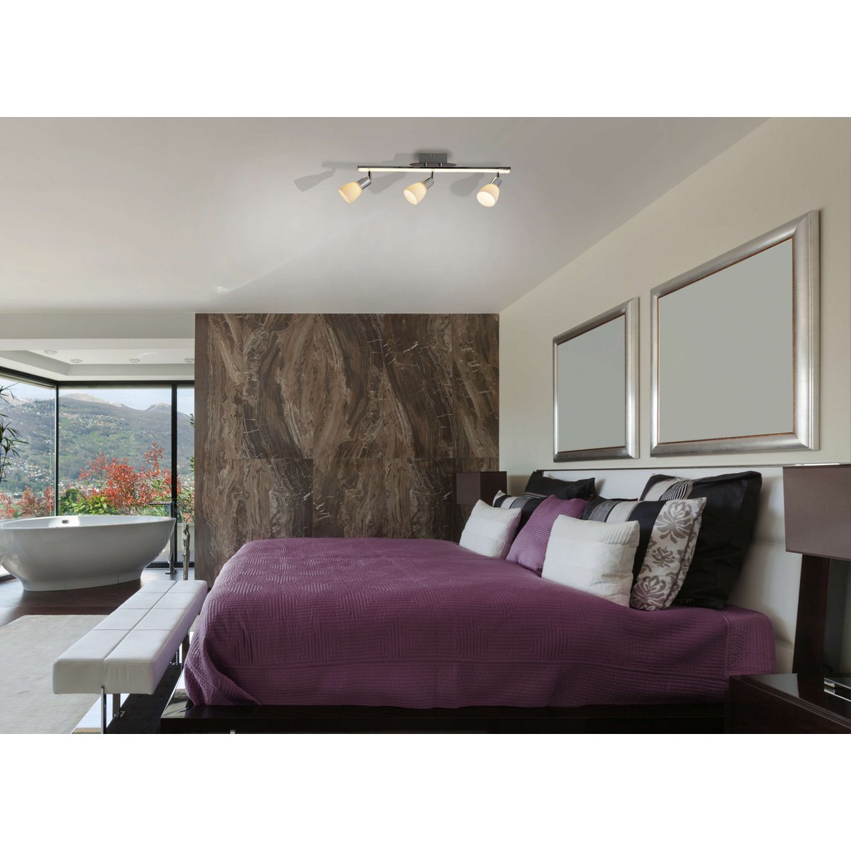 Näve Ibiza LED Plafondlicht - Chroom 60,5cm