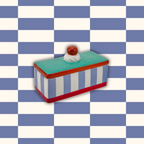 Housevitamin Tompouce Voorraadpot - Blauw/Paars - 14x6x6cm