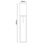 Näve Alfa Vloerlamp 150cm Chroom/Grijs