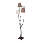 Näve Boho Vloerlamp 4-lamps Beige/Bruin 138cm