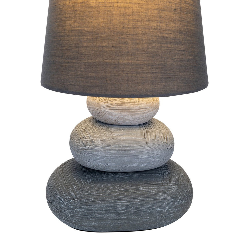 Näve Stoney Keramische Tafellamp Grijs 31cm
