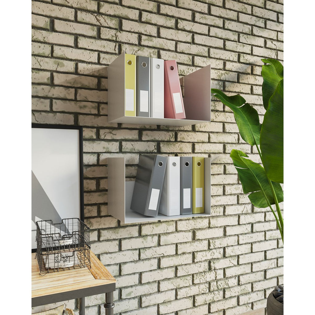 Gorillz Clark Metalen Wandrek - Wit, Duurzaam, 32x50x32cm