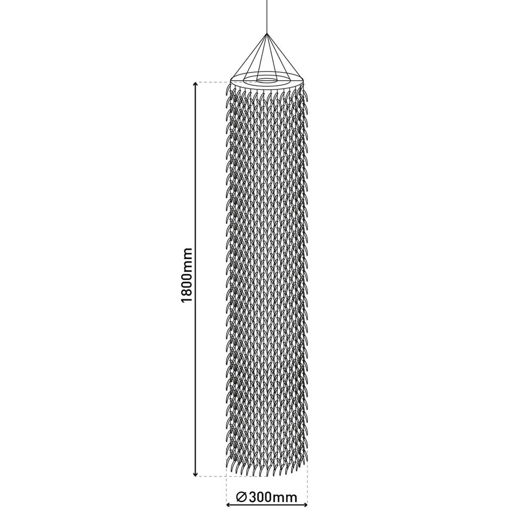 Näve Hanglamp Kokosnoot 180cm Beige E27