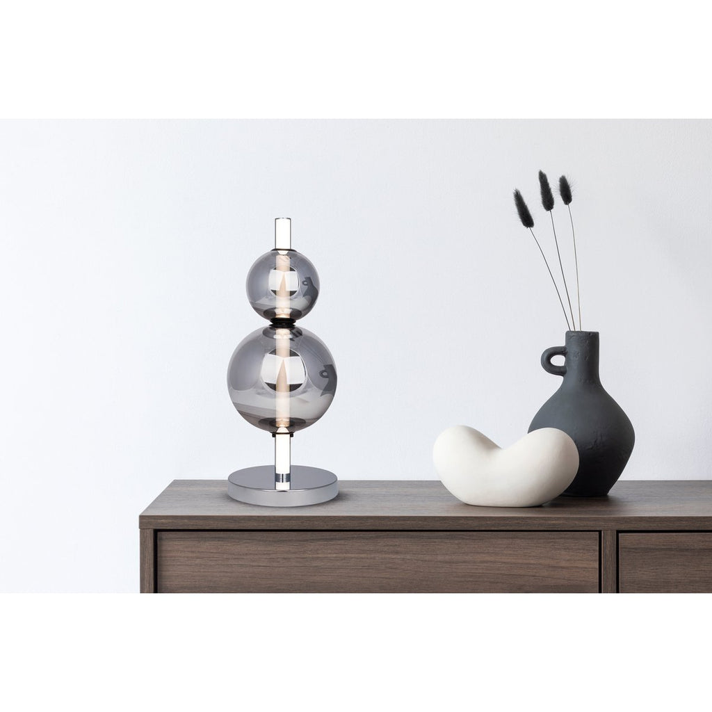 Näve Nova LED Tafellamp - Chroom 44cm
