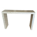 Console blanche parelmoer 116x30x77cm AULICA
