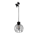 Solar / hanger lamp "rooster" gemaakt van zwart metaal, Ø 20 cm, inclusief stevig geïnstalleerde lampen, warm wit, voor de buitenruimte