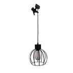 Solar / hanger lamp "rooster" gemaakt van zwart metaal, Ø 20 cm, inclusief stevig geïnstalleerde lampen, warm wit, voor de buitenruimte