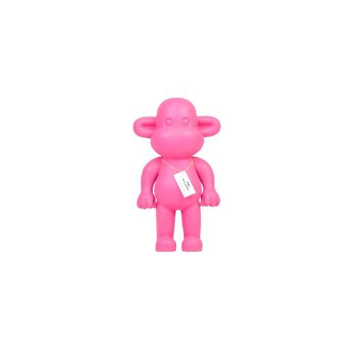 Legende Aap Beeldje - Roze Polyresin - 20,5x13,5x35cm HouseVitamin