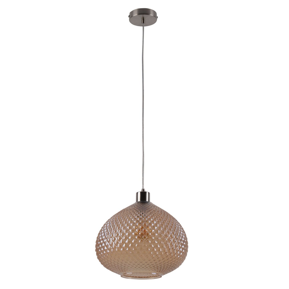 Näve Surrat Glazen Hanglamp 29cm Bruin
