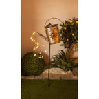 Näve LED Solar Waterhond H:110cm Zilver