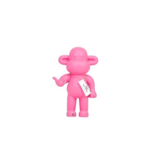 Legende-aap Ornament - polyresin - roze - 20,5x13,5x35cm