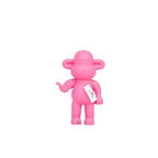 Legende-aap Ornament - polyresin - roze - 20,5x13,5x35cm