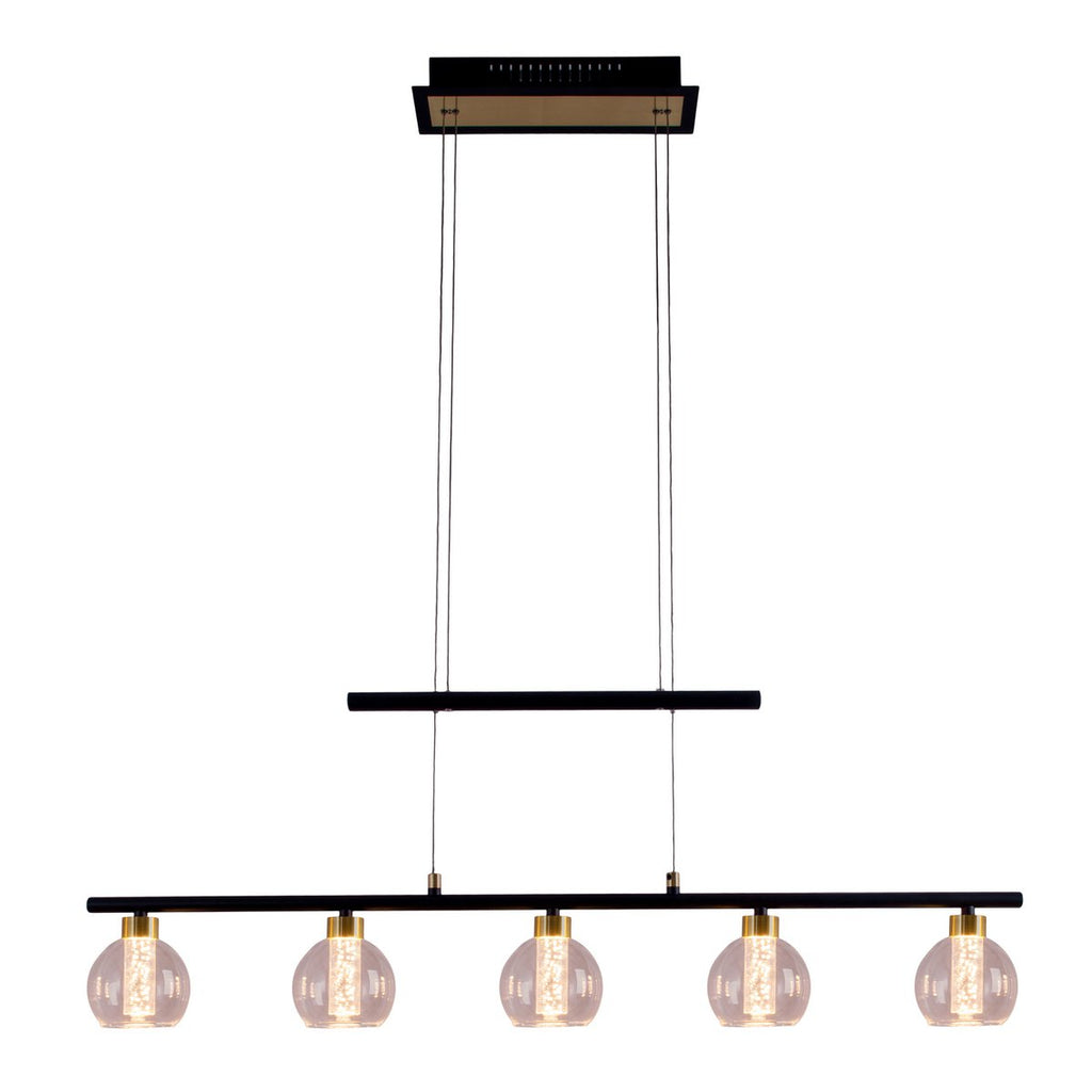 Näve Hanglamp - Zwart Glas 90cm LED