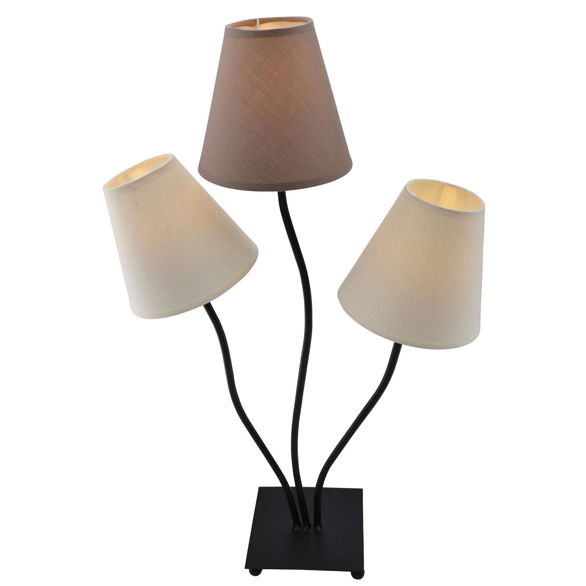 Näve Textiellamp 3-Flame Boho Beige/Bruin 67cm