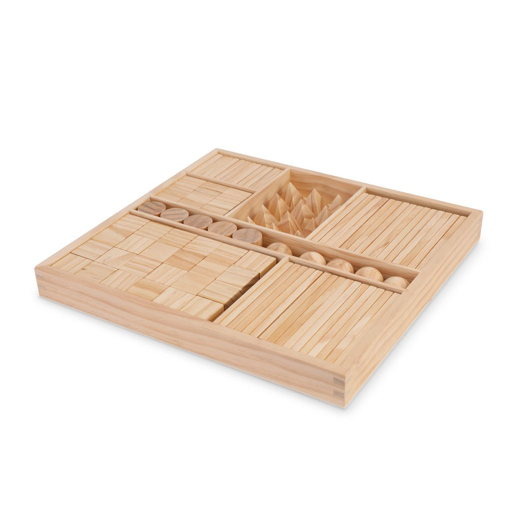 Kinderfeets Houten Blokkenset - Naturel 100 stuks