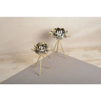 Gouden Bloemstandaard - 12.5x12.5x17.5 cm Aulica