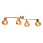 Näve Libby Plafondlamp 4-Lichts - Messing 80cm E14