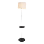 Näve Staande lamp met tafel - Zwart 157cm