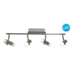 Näve Garda LED Plafondlicht 66cm Chroom