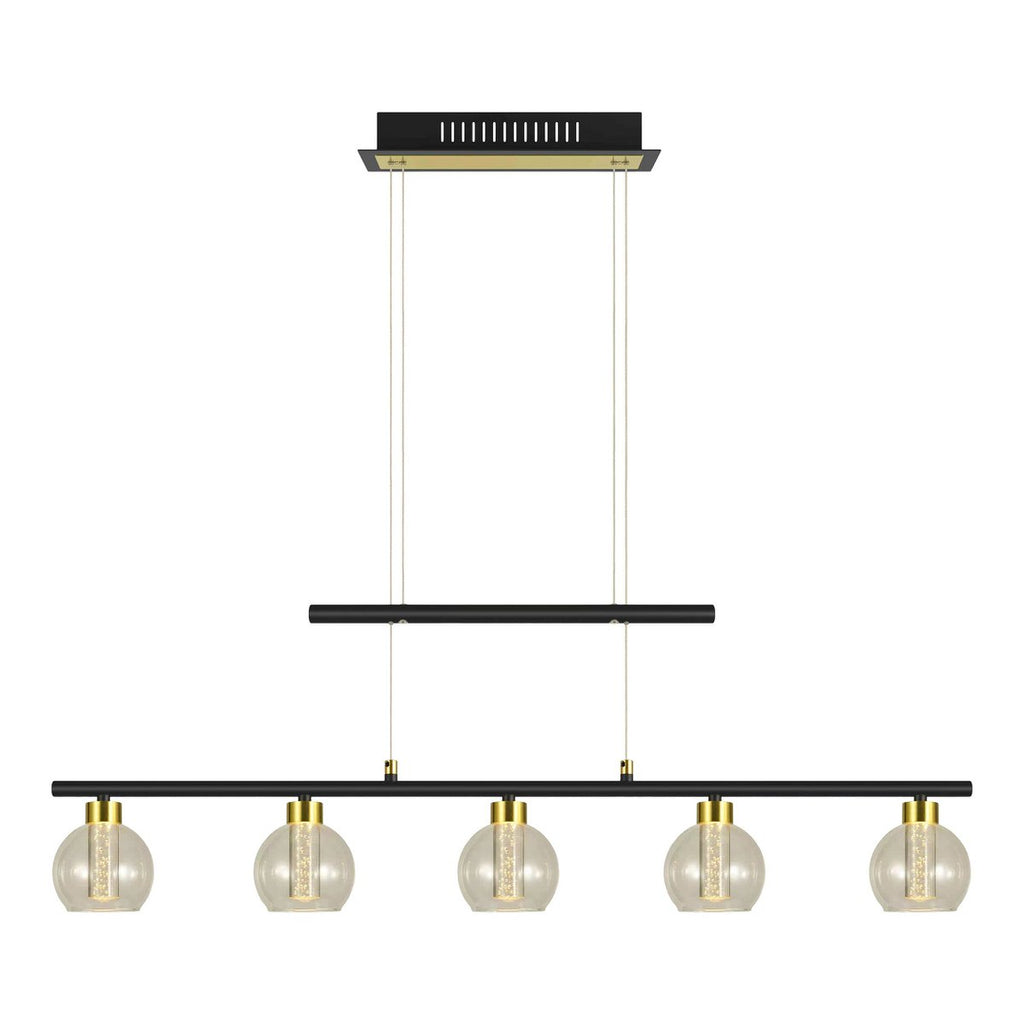 Näve Hanglamp - Zwart Glas 90cm LED