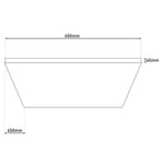 Näve Carente LED Plafondlamp 45cm Wit
