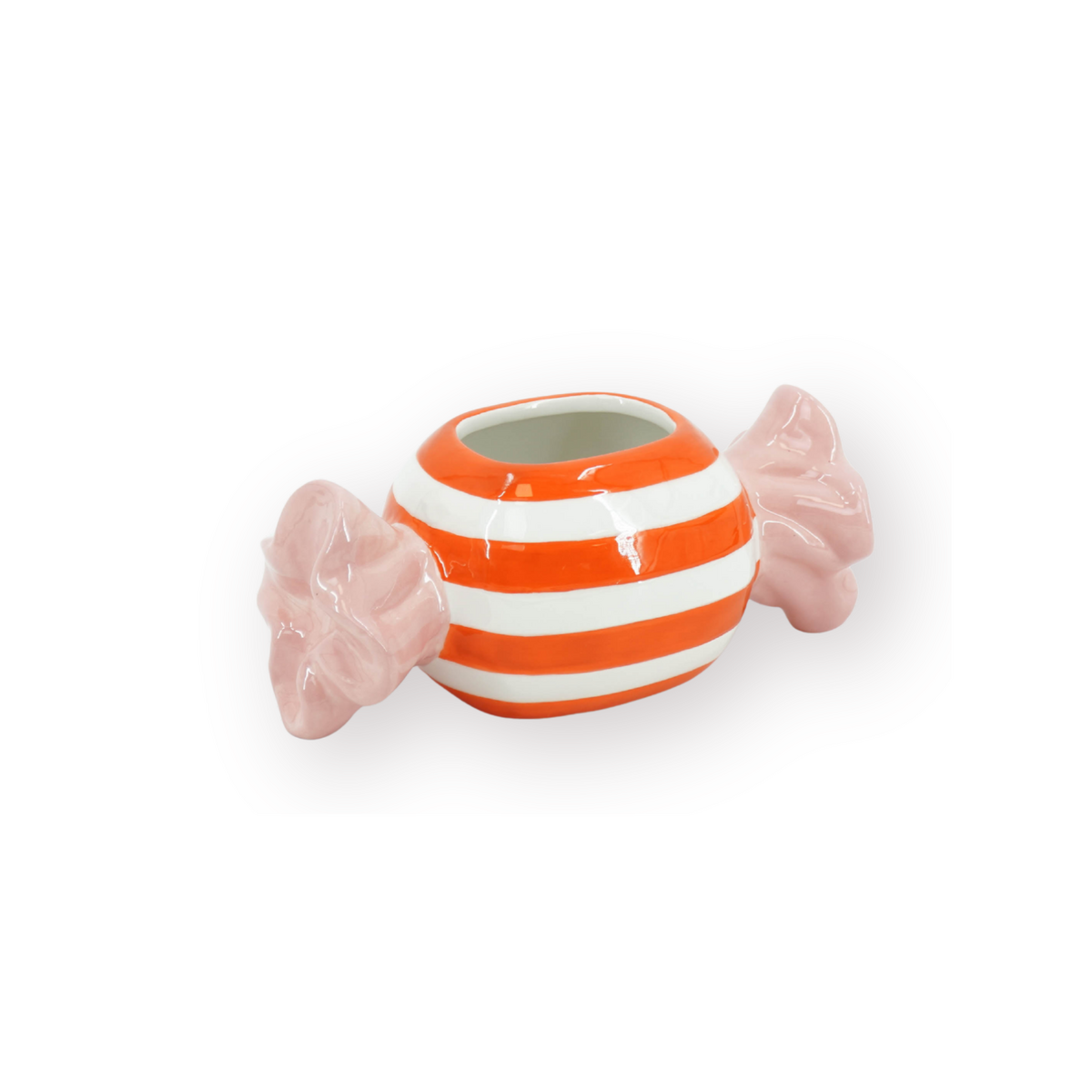 Candylicious Toffee Plantenpot - Oranje/Roze - 16,8x8x8cm