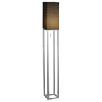 Näve Alfa Vloerlamp 150cm Chroom/Grijs