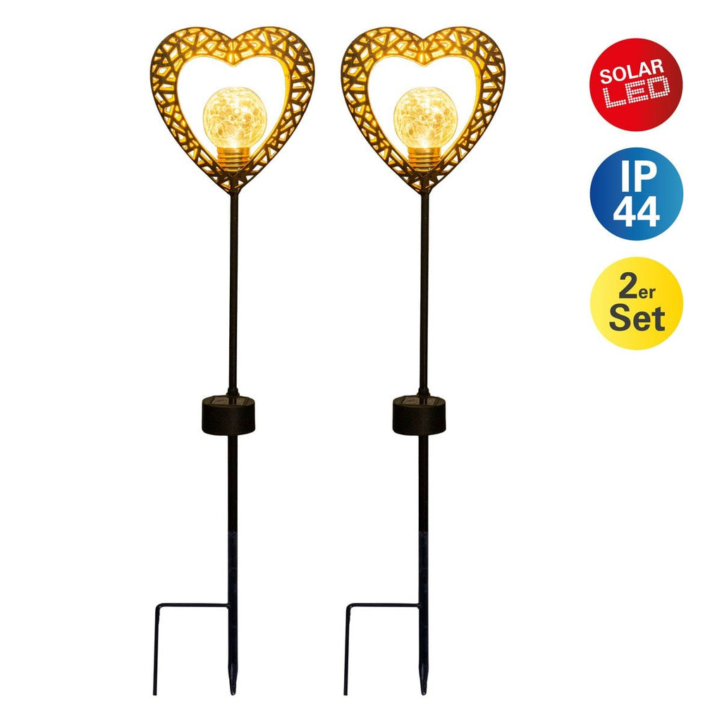 Näve Solar Hartlampen Set 2x 59cm Zwart