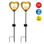 Näve Solar Hartlampen Set 2x 59cm Zwart