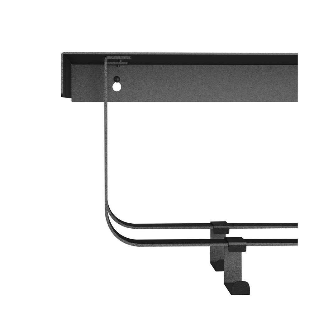 Gorillz Layer Wandkapstok - Zwart, 8 Haken, Modern Design