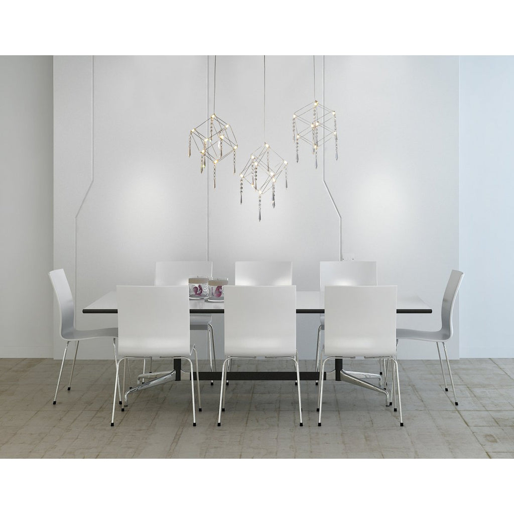 Näve Araneus LED Hanglamp Chrome 80cm