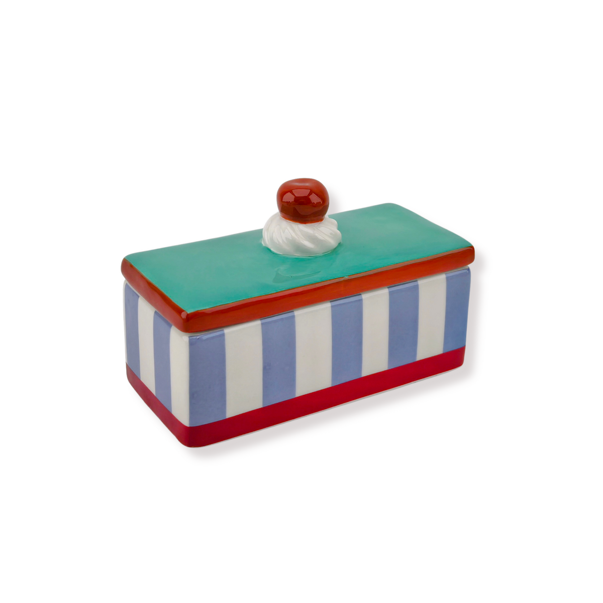 Housevitamin Tompouce Voorraadpot - Blauw/Paars - 14x6x6cm