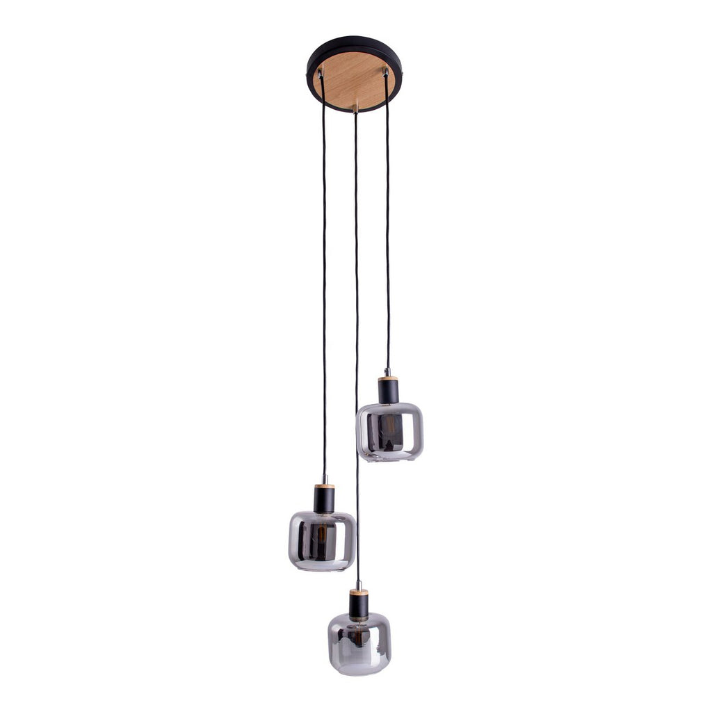 Näve Fumoso Hanglamp - Zwart Metal Glas
