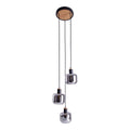 Näve Fumoso Hanglamp - Zwart Metal Glas