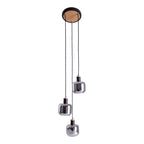 Näve Fumoso Hanglamp - Zwart Metal Glas