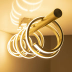 Näve Belleza LED Plafondlamp - Nikkel Wit 100cm