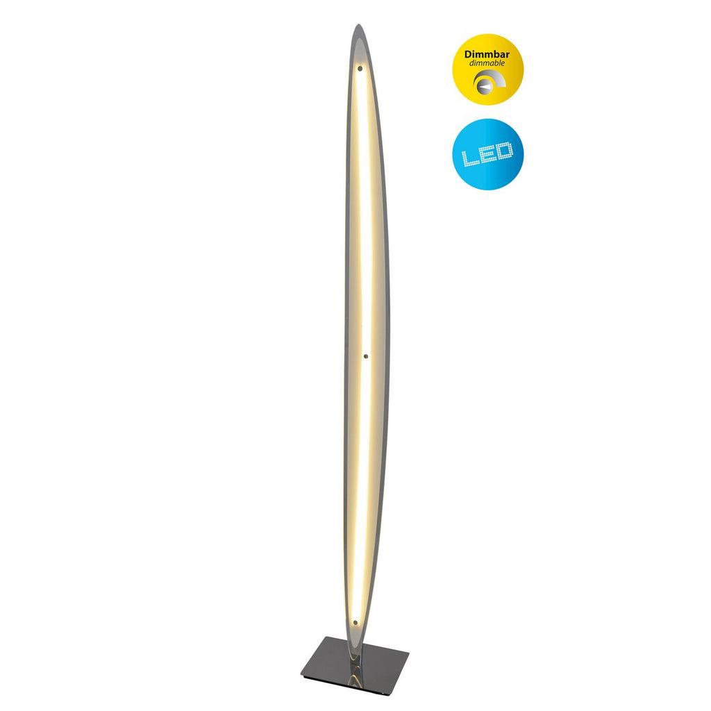 LED-vloerlamp Surf - Beige 131cm
