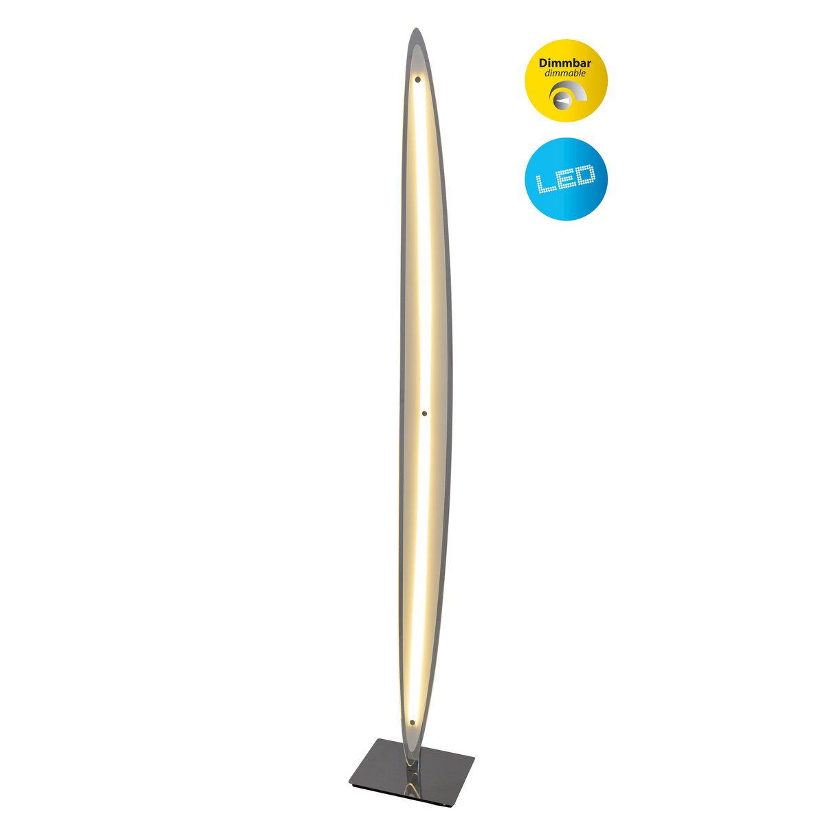 LED-vloerlamp Surf - Beige 131cm